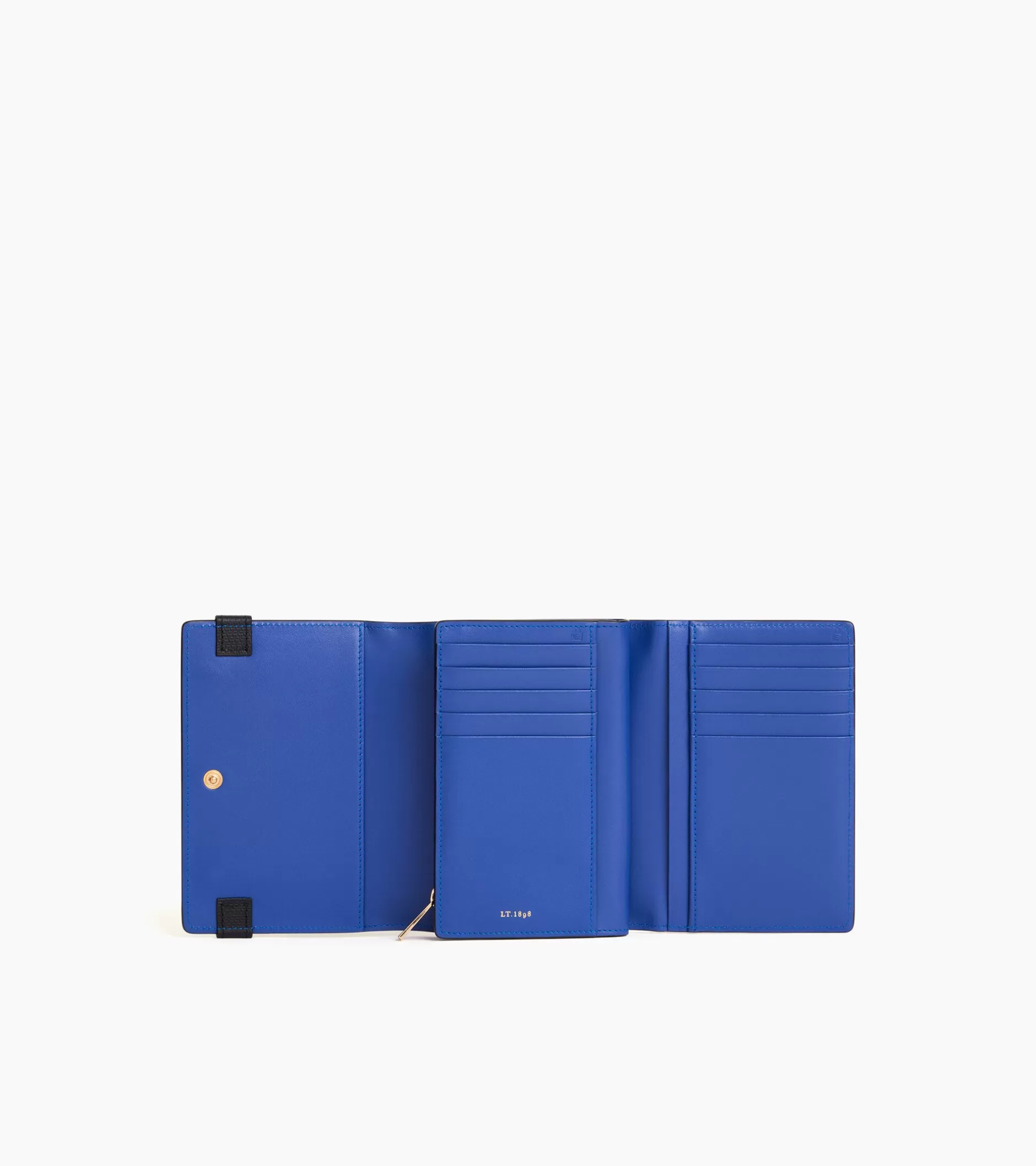 Femme Le Tanneur Portefeuille Emilie en cuir signature T - Black Le Bleu