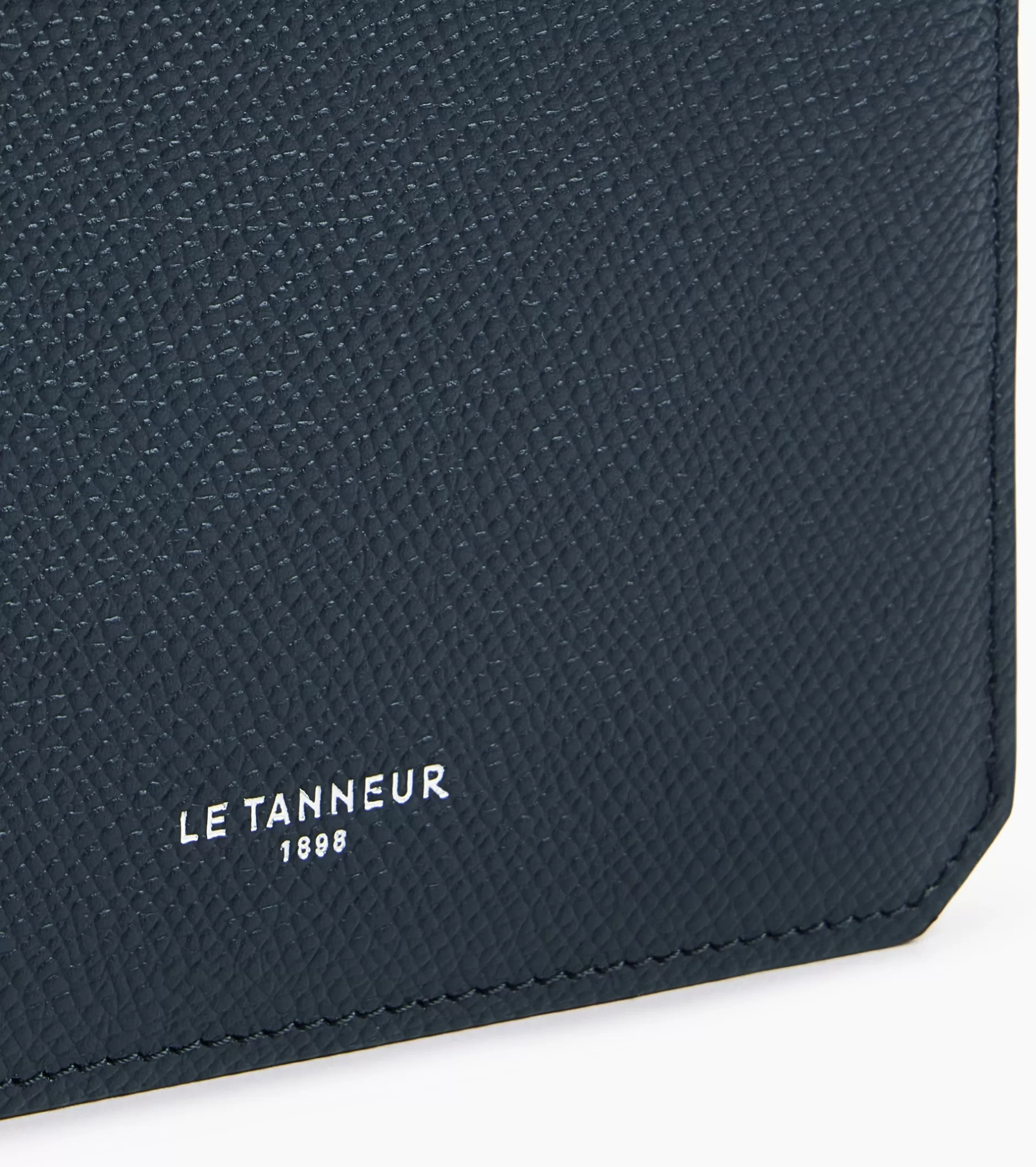 Homme Le Tanneur Portefeuille horizontal 2 volets Gaston en cuir grain croisé - CREPUSCULE