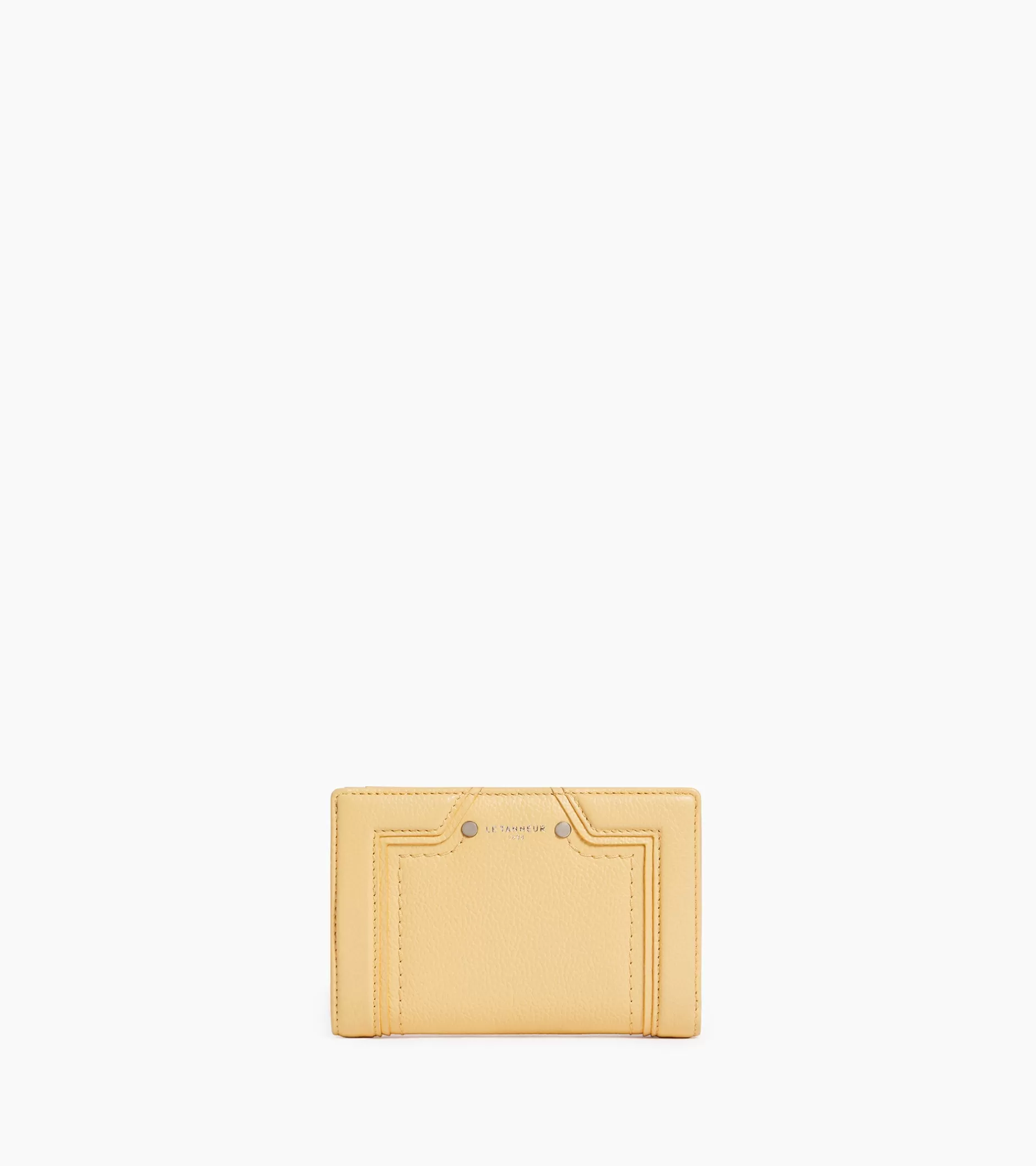 Femme Le Tanneur Portefeuille moyen modèle Ella en cuir grainé - AURORE