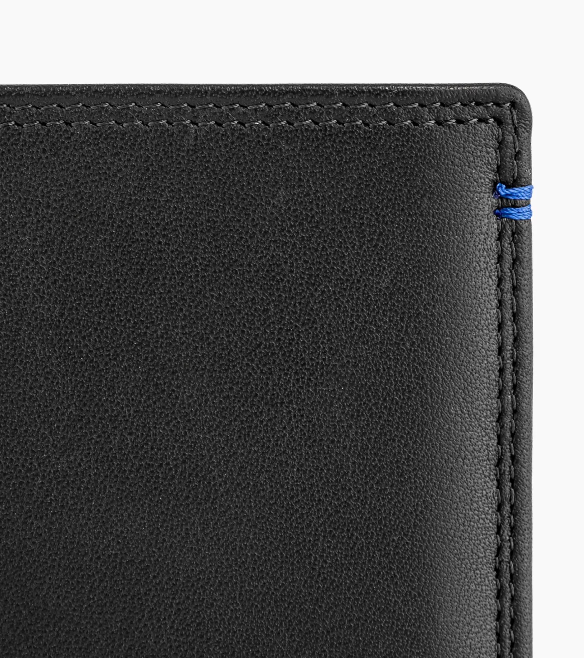 Homme Le Tanneur Portefeuille vertical moyen modèle zippé 2 volets Martin en cuir lisse - Black