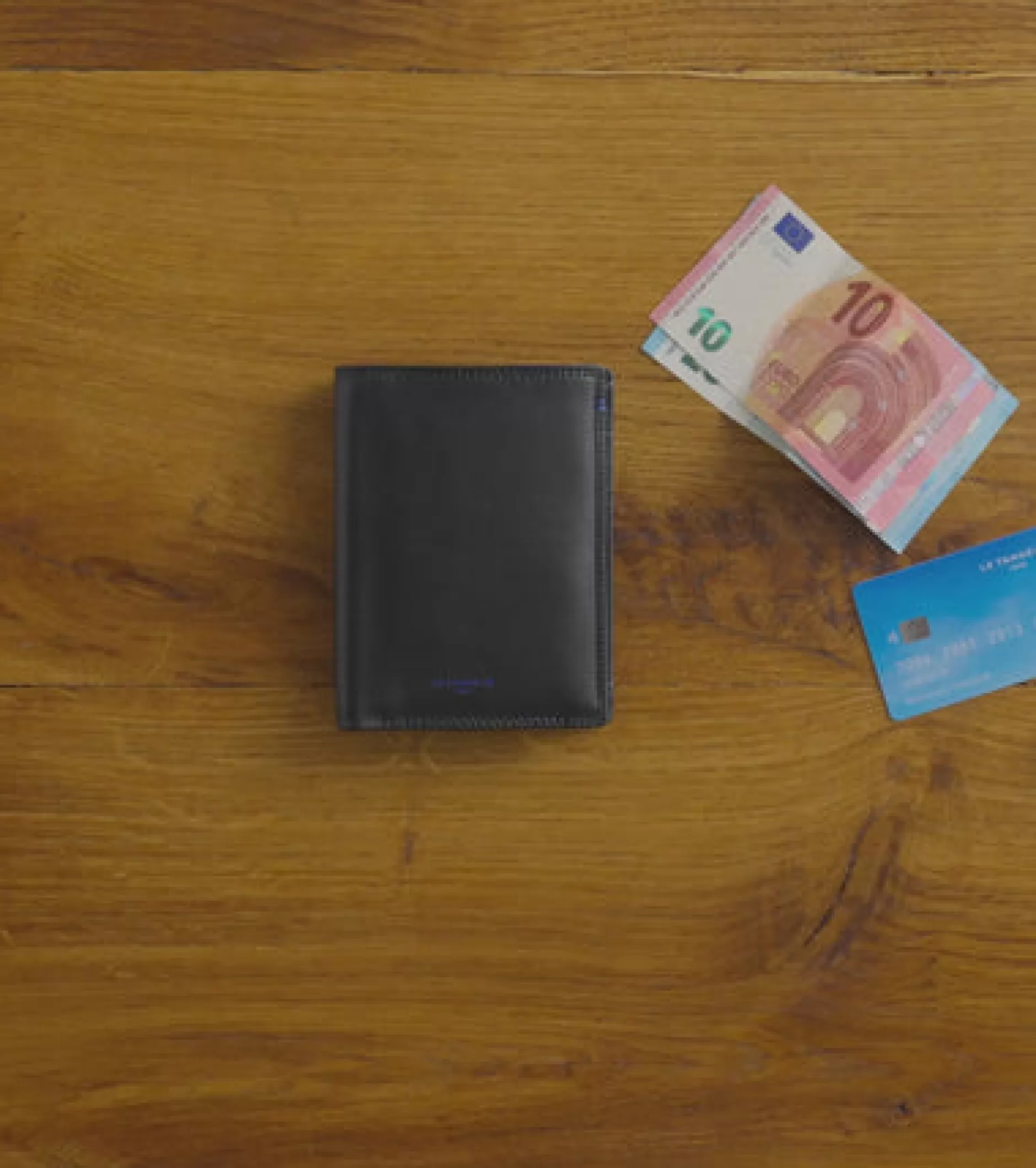 Homme Le Tanneur Portefeuille vertical moyen modèle zippé 2 volets Martin en cuir lisse - Brown Tan