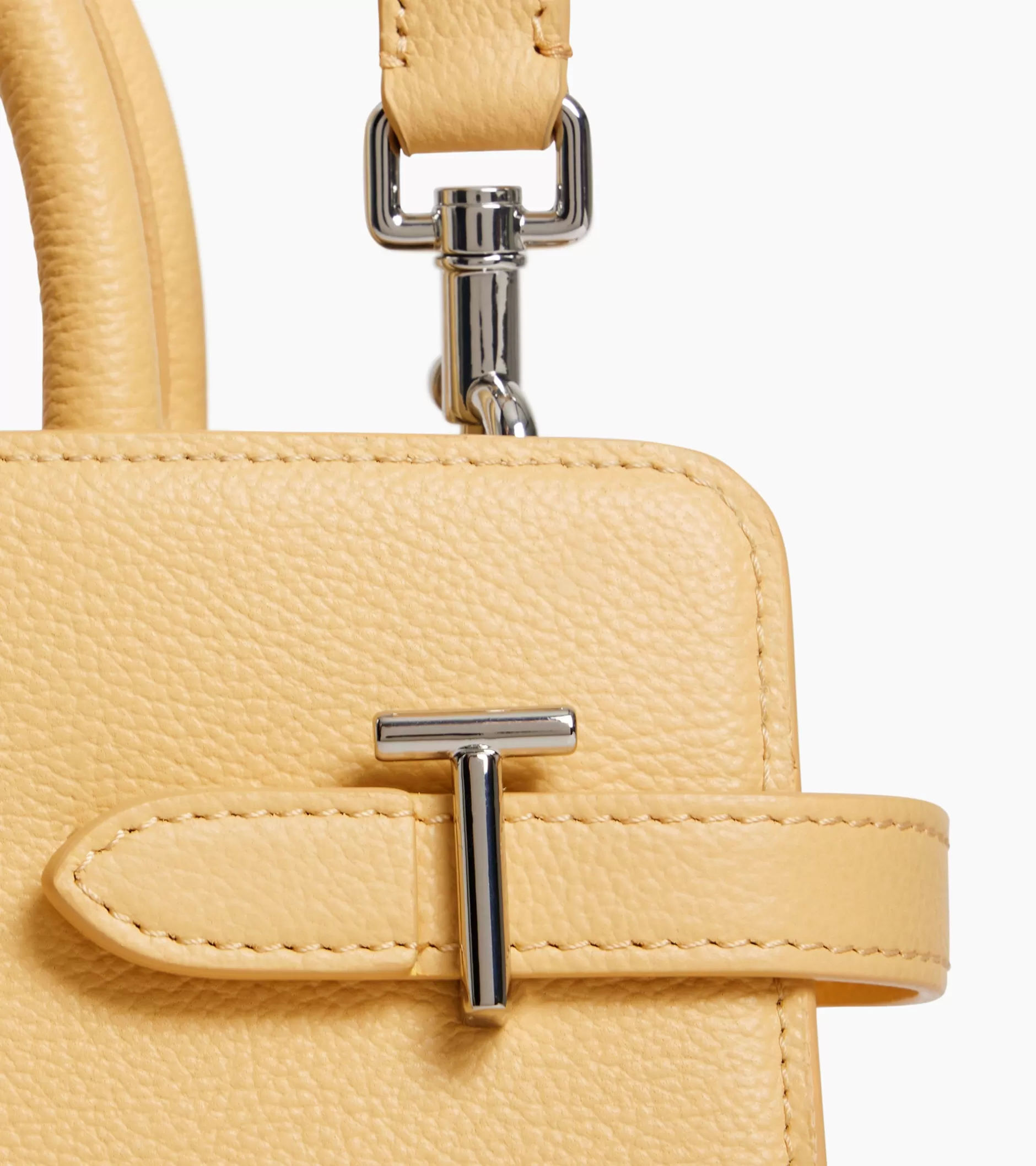 Femme Le Tanneur Sac à main moyen modèle Emilie en cuir grainé - AURORE