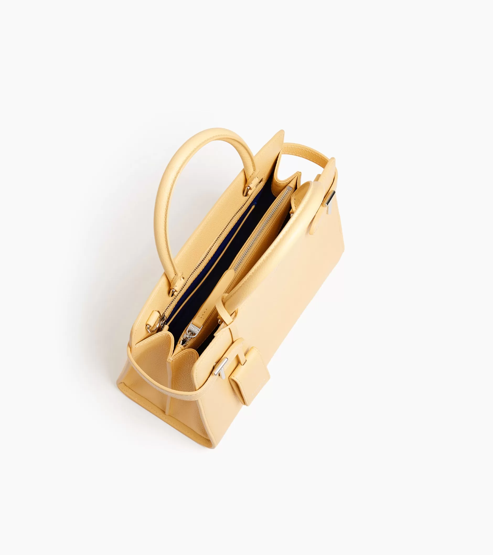 Femme Le Tanneur Sac à main moyen modèle Emilie en cuir grainé - AURORE