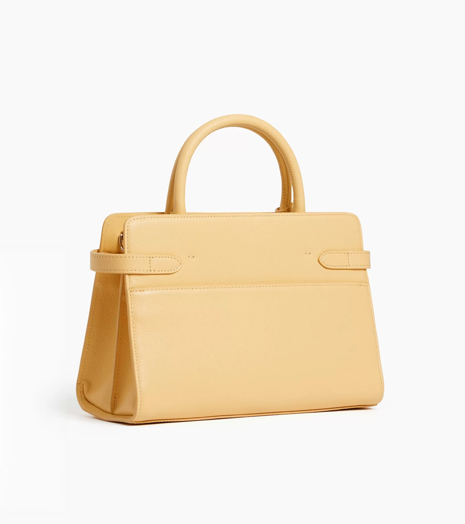 Femme Le Tanneur Sac à main moyen modèle Emilie en cuir grainé - AURORE
