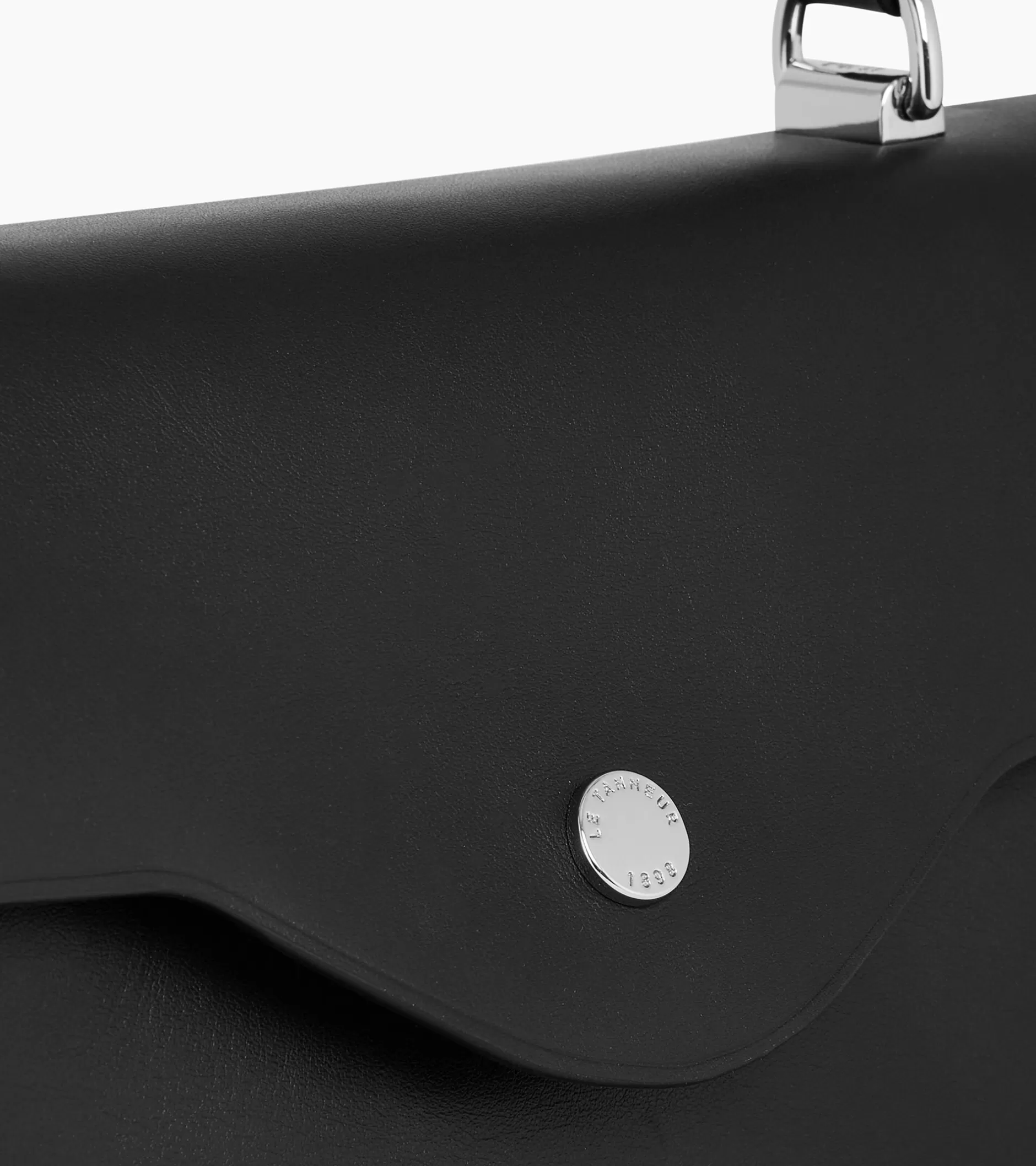 Femme Le Tanneur Sac à main moyen modèle Sans Couture en cuir lisse - Black