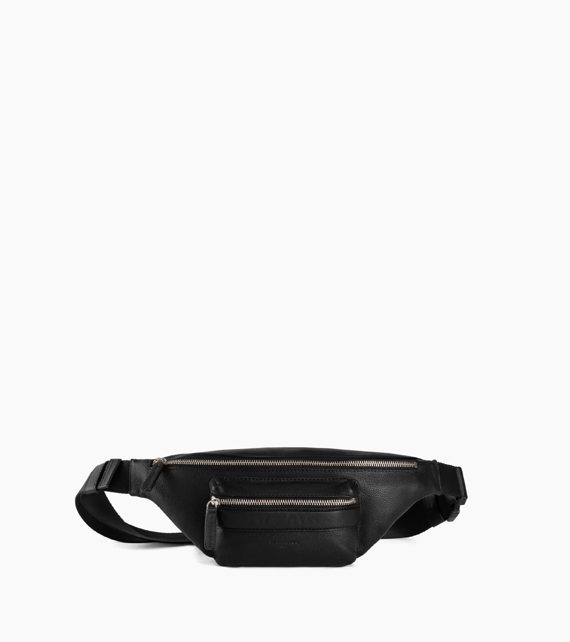 Homme Le Tanneur Sac banane Charles en cuir grainé - Black