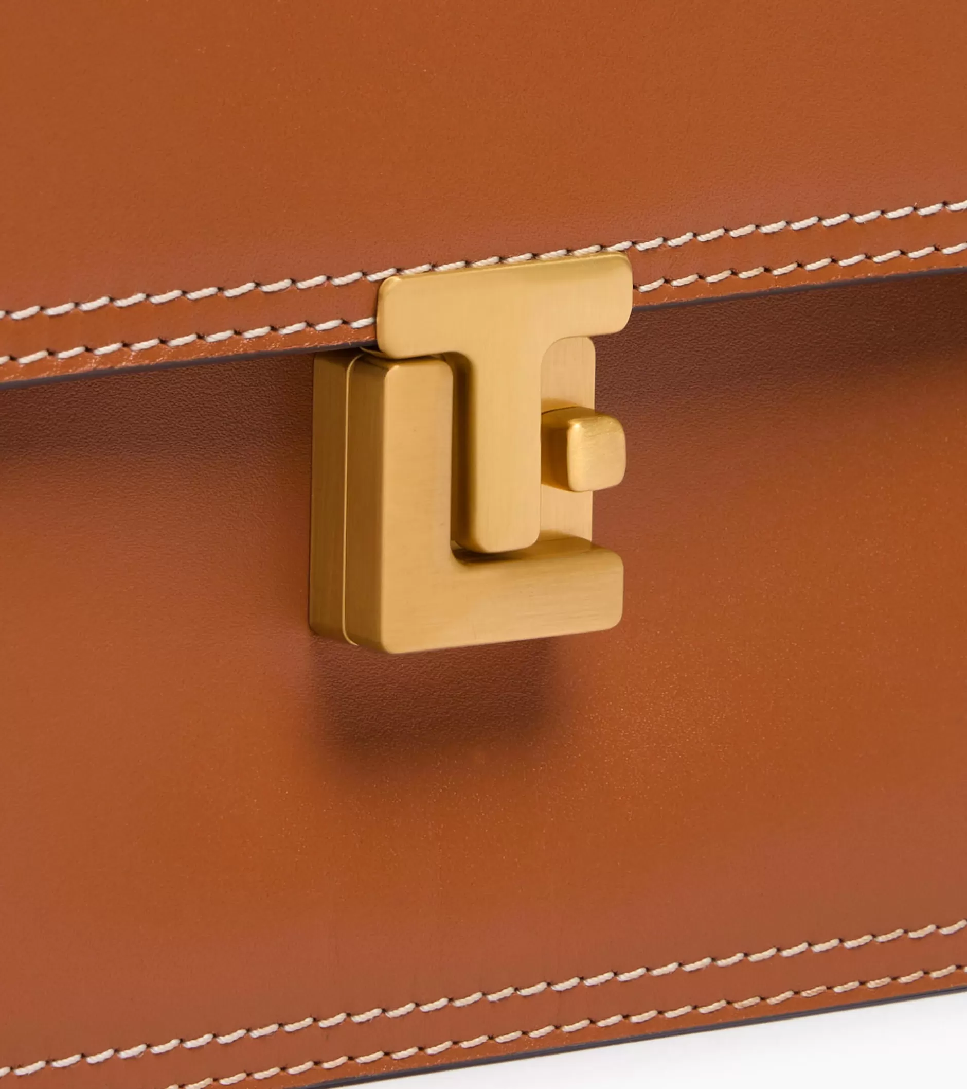 Femme Le Tanneur Sac bandoulière moyen modèle Rose en cuir lisse - Brown Tan