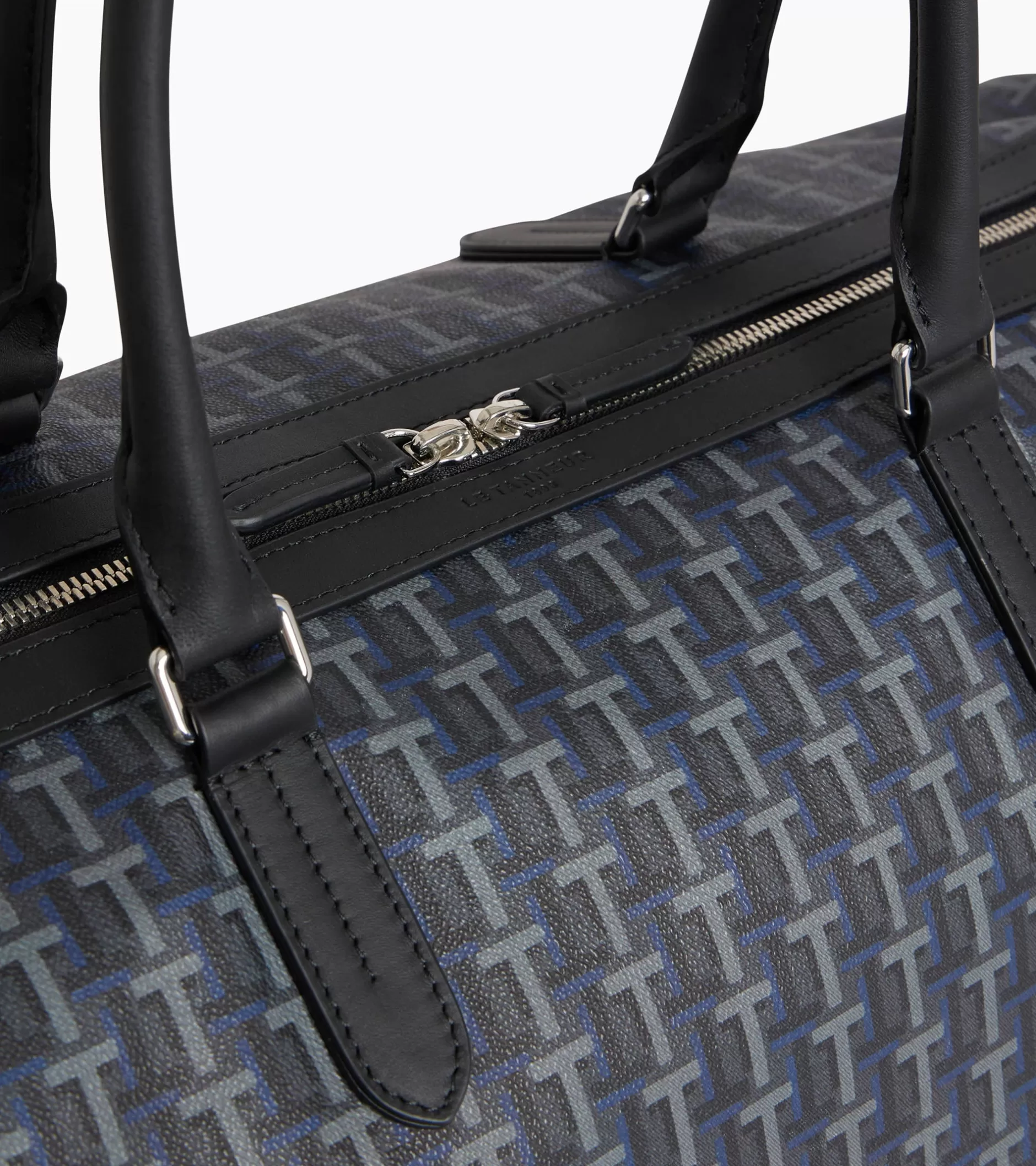 Femme Le Tanneur Sac de voyage 24h Camille en toile monogramme - SIGNATURE LT NOIR-NOIR