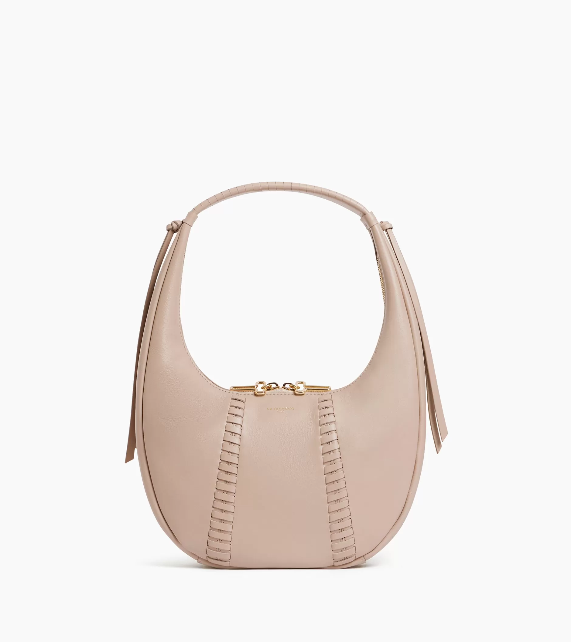 Femme Le Tanneur Sac hobo petit modèle Juliette en cuir lisse lacé - GREGE 1