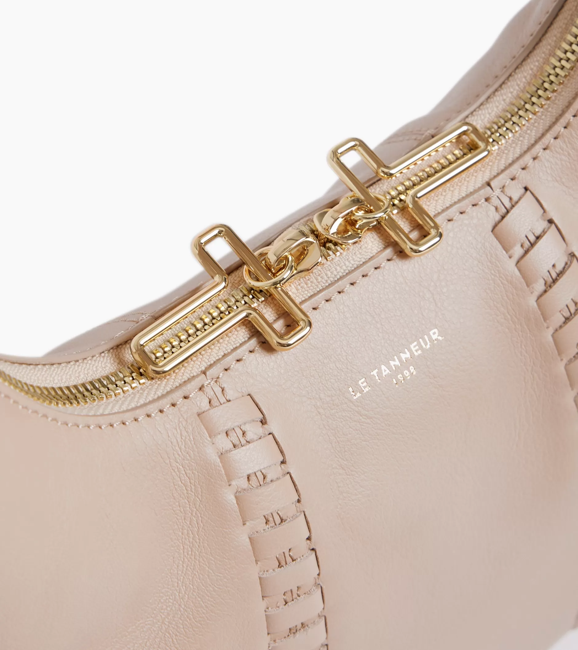 Femme Le Tanneur Sac hobo petit modèle Juliette en cuir lisse lacé - GREGE 1