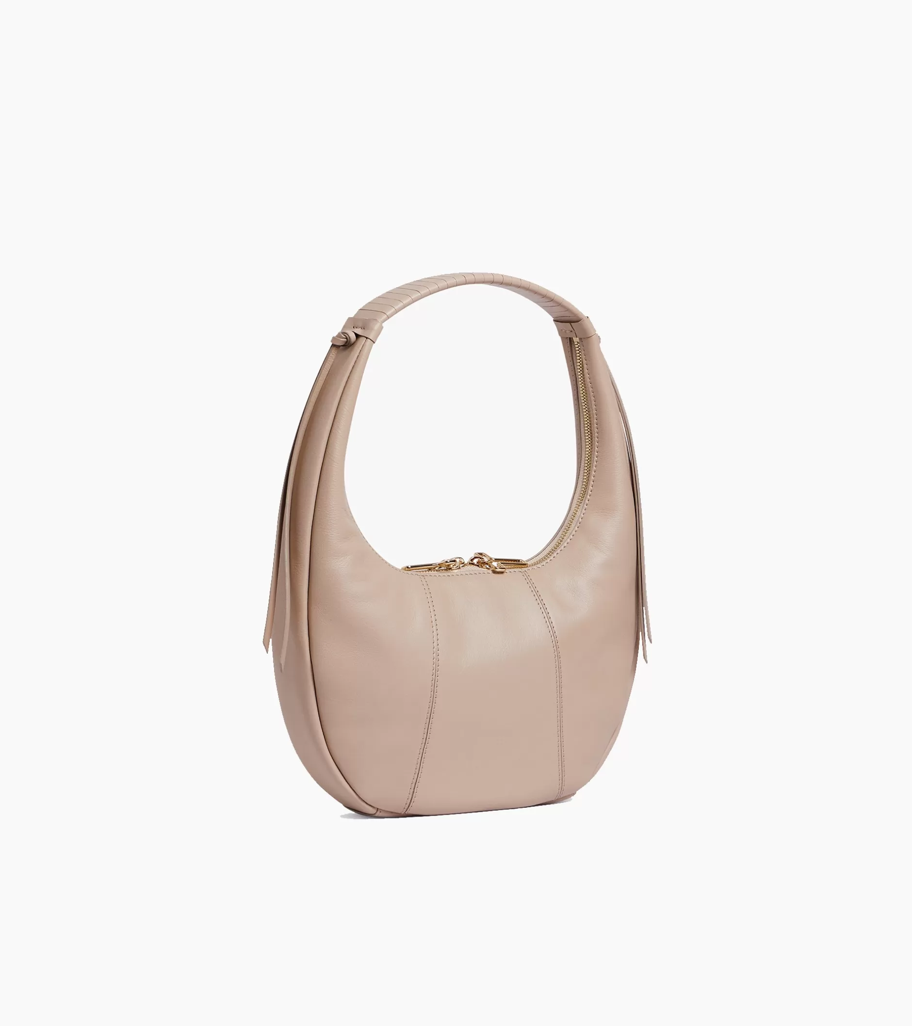 Femme Le Tanneur Sac hobo petit modèle Juliette en cuir lisse lacé - GREGE 1